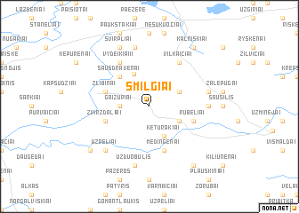 map of Smilgiai