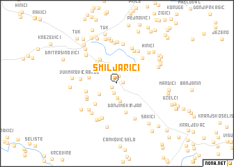 map of Smiljarići