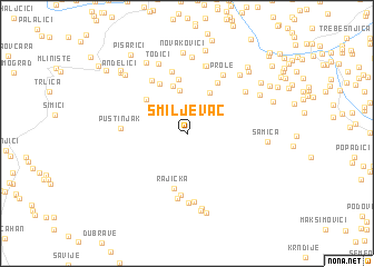 map of Smiljevac