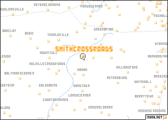 map of Smith Crossroads