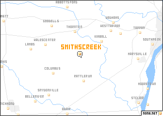 map of Smiths Creek