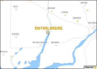 map of Smiths Landing