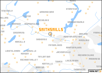 map of Smiths Mills