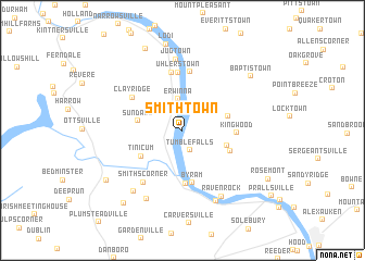 map of Smithtown