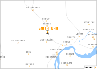 map of Smithtown