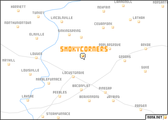 map of Smoky Corners