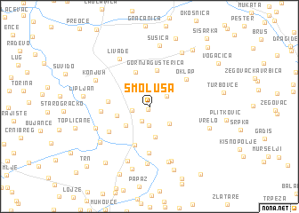 map of Smoluša