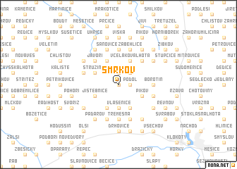 map of Smrkov