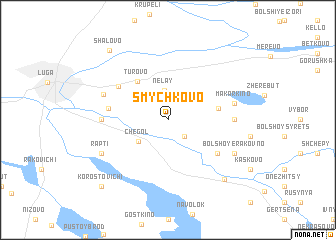 map of Smychkovo