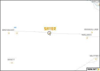 map of Smyer