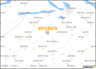 map of Smykówko