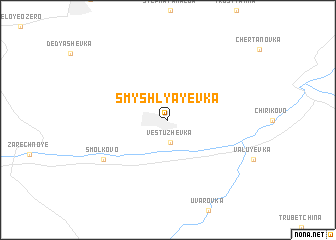 map of Smyshlyayevka