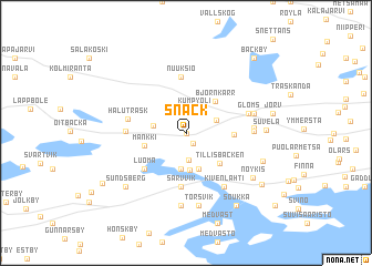 map of Snäck
