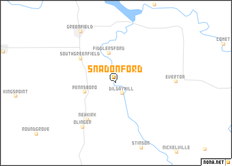 map of Snadon Ford