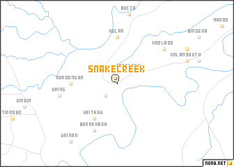 map of Snake Creek