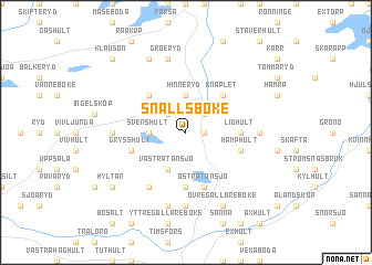 map of Snällsböke