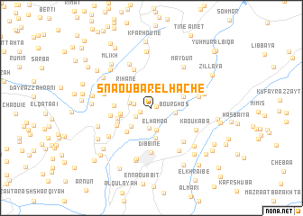 map of Snaoubar el Haché