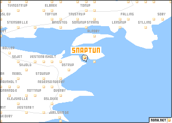 map of Snaptun