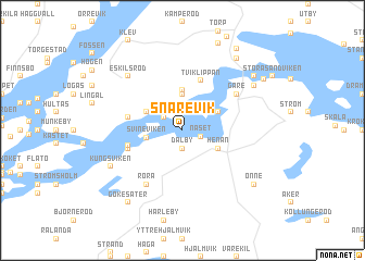 map of Snarevik