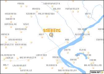 map of Snéberg