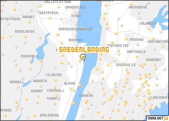 map of Sneden Landing