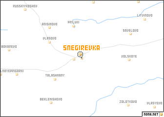 map of Snegirëvka