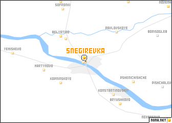 map of Snegirëvka