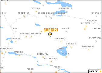 map of Snegiri