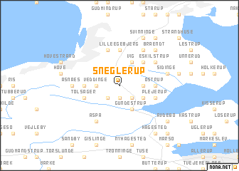 map of Sneglerup