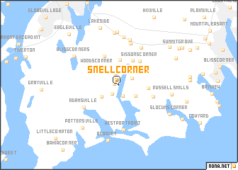 map of Snell Corner