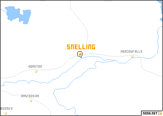 map of Snelling