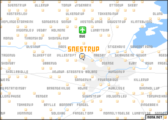 map of Snestrup