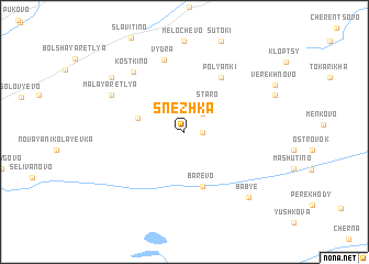 map of Snezhka