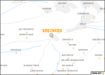 map of Snezhkov