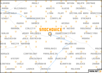 map of Snochowice