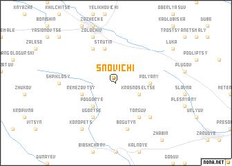 map of Snovichi