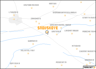 map of Snovskoye