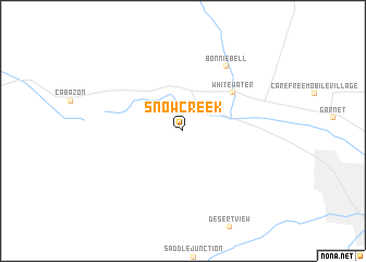 map of Snow Creek