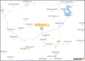 map of Snow Hill