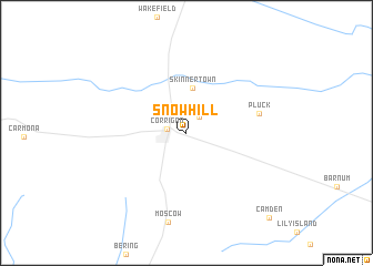 map of Snow Hill