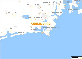 map of Snug Harbor
