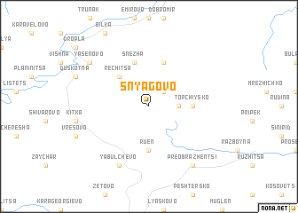 map of Snyagovo