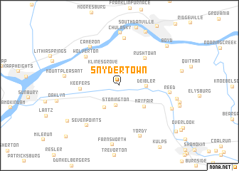 map of Snydertown