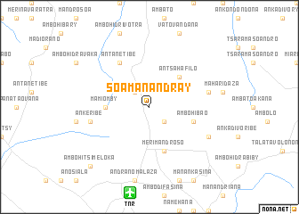 map of Soamanandray