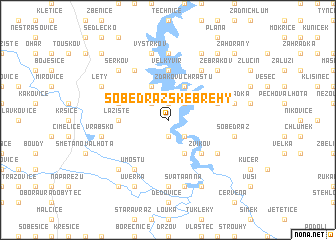 map of Sobědražské Břehy