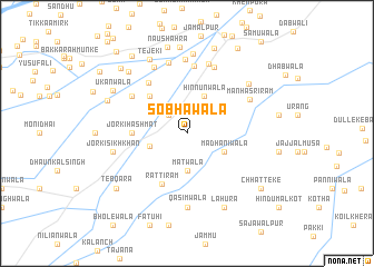 map of Sobhāwāla