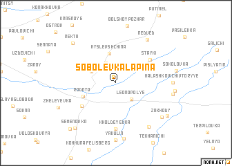 map of Sobolevka Lapina