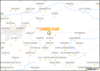 map of Sobolewo