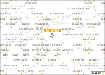 map of Sobolów