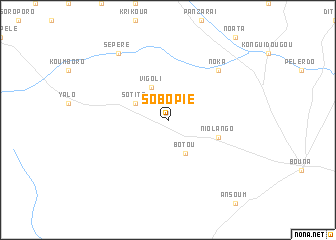 map of Sobopié